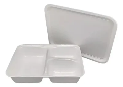 Bandeja Esp. HF-90/3F c/ 3 Div 900ML C/20 Fibraform