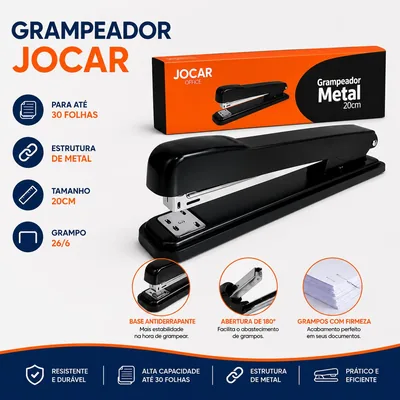 Grampeador Jocar 93016 20CM P/30 Fls Metal (106594)