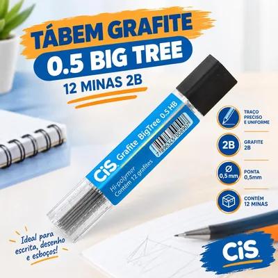 Grafite 0.5 Big Tree 12 Minas 2B