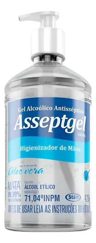 Alcool Gel Asseptgel 70 Inpm C/420G (2992)