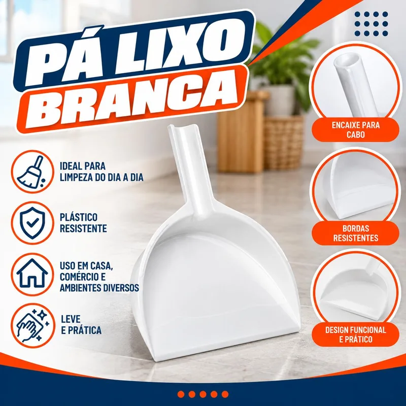 Pa Lixo Branca/preto Jaguar (0698)
