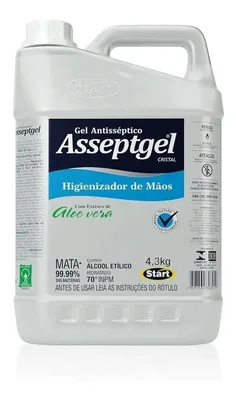 Alcool Gel Asseptgel 70 Inpm C/4,3KG (36838)