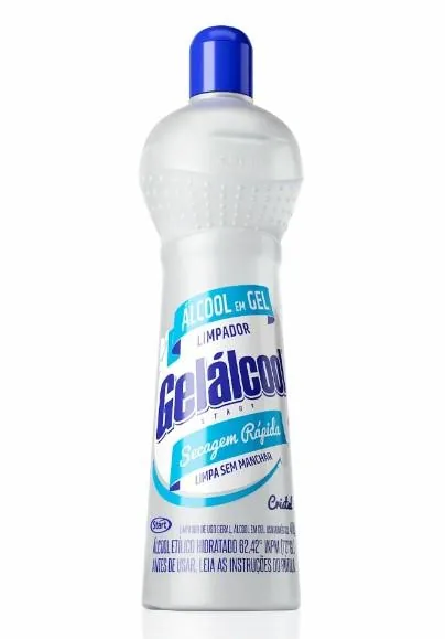 Alcool Gel 62,42° Inpm Cristal Gelalcool 470G (2146)