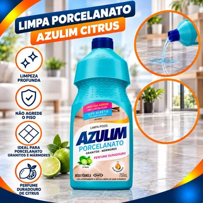 Limpa Porcelanato Citrus Azulim 750ML (REF.5071)