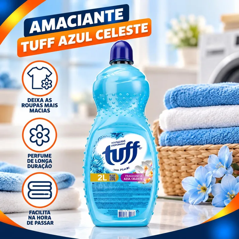 Amaciante Tuff Azul Celeste Plus 2L (21100)