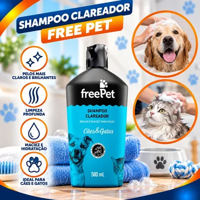 Shampoo Clareador Free Pet 500ML (11652)