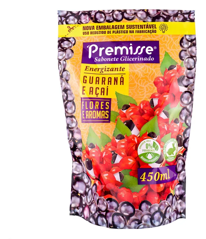 Sabonete Liq. Guarana e Açai Premisse Refil 450ML