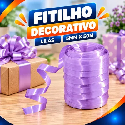 Fitilho Decorativo Lilas 5MMX50M Un.
